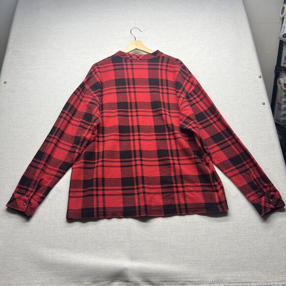 VTG 90s GAP Plaid Henley Pocket Oversized Longsleeve T-Shirt Medium Grunge Skate - Picture 12 of 12